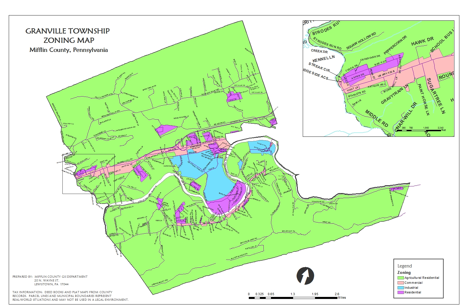 Mifflin County PA Mifflin County Zoning Maps